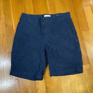 Navy patterned shorts (30)